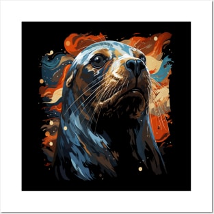 Patriotic Sea Lion Posters and Art